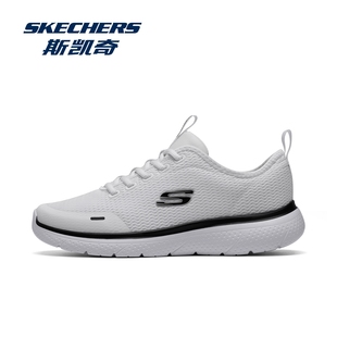 skechers斯凯奇白色运动鞋男款减震跑步鞋2025新款秋冬鞋子休闲鞋