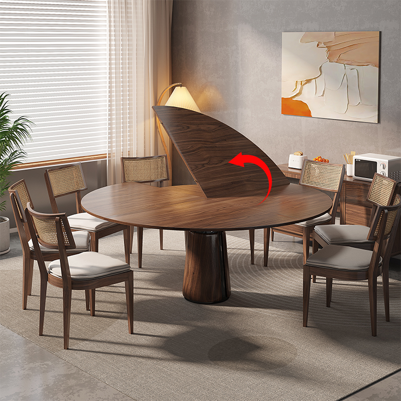 4分台可折叠圆桌面台面餐桌家用10/20人圆形单独大圆桌面板定制