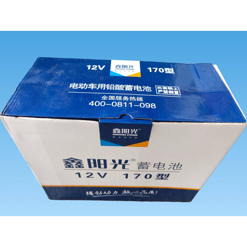 鑫阳光水电瓶电动三轮车电池12v-6-dg-160/170/238/300型超大容量