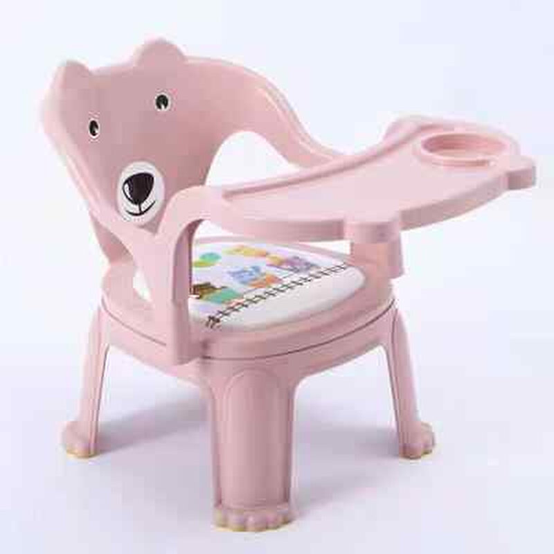 婴儿童宝宝吃饭桌餐椅子卡通叫叫靠背座椅塑料凳子扶手吃饭小板凳