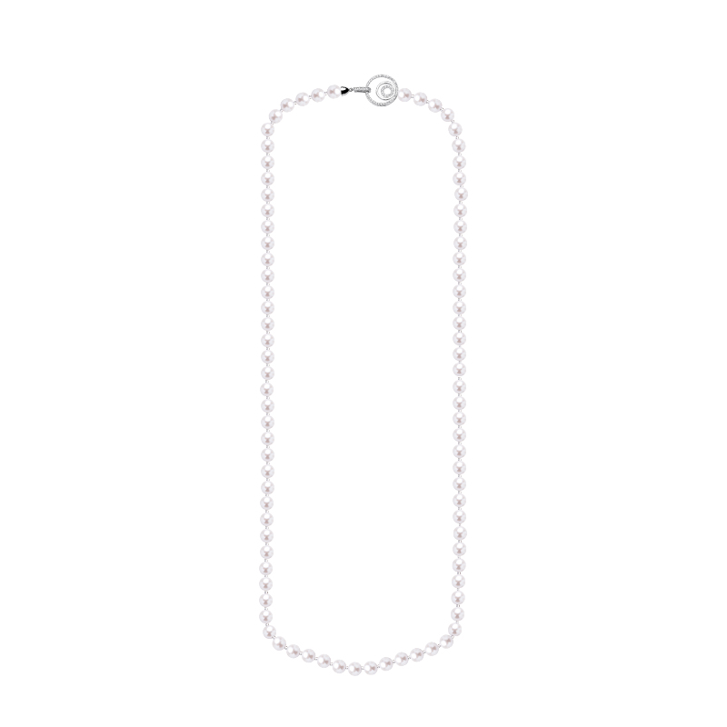 【爱迪生专场】爱迪生珍珠合金白色珍珠毛衣链9-11mm