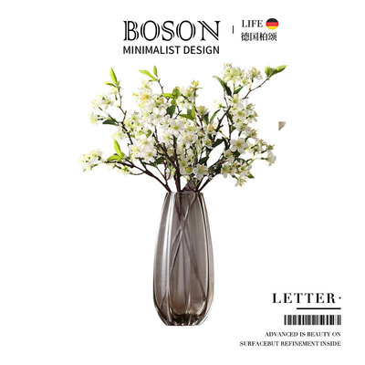BOSON·Letter·玻璃花瓶摆件客厅高级感家居餐厅装饰品 | 春信
