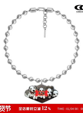 CHICHABOOM造型款斑点狗圆珠项链