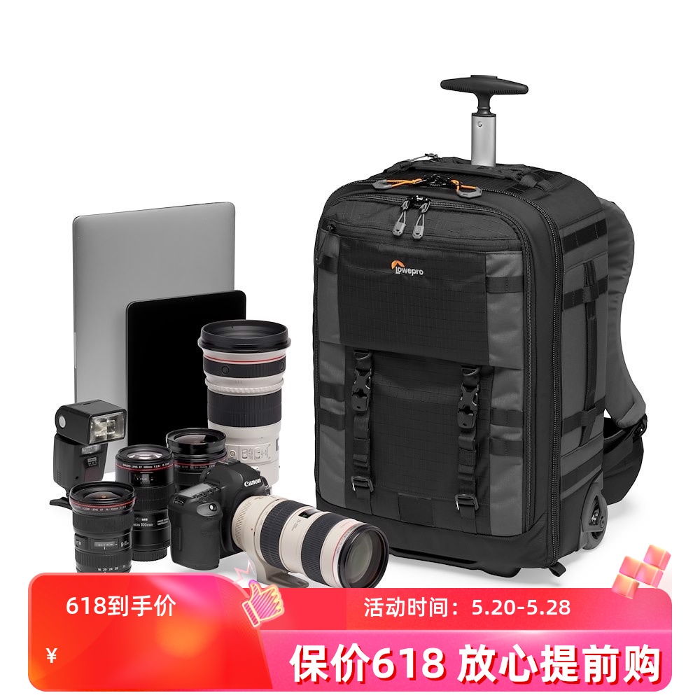 乐摄宝Pro Trekker RLX450AW II征服者拉杆箱单反相机双肩摄影包多功能防水单反相机器材大容量包轮登机拉杆 3C数码配件 数码相机包 原图主图