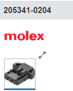 MOLEX莫仕外壳205341-0204 全新原装优势热卖，旺旺询价更优