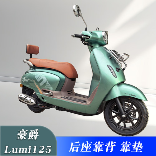 豪爵Lumi125改装靠背后座靠垫