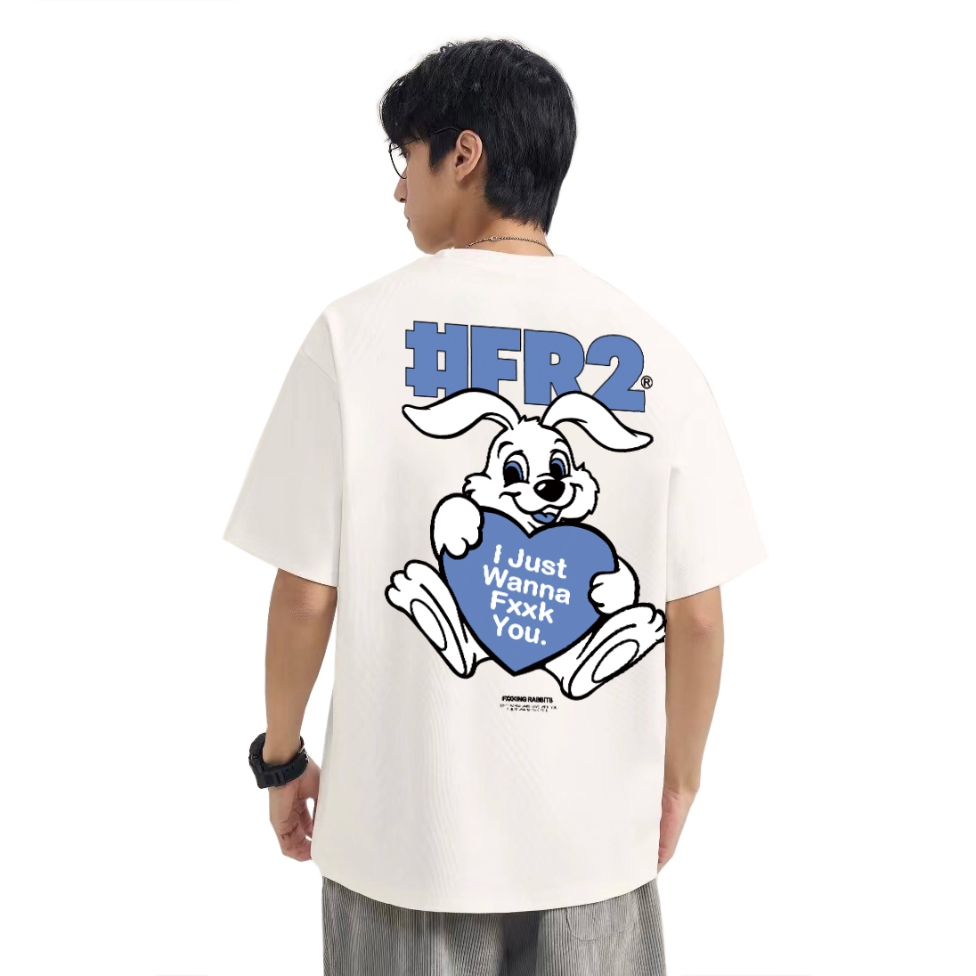 #FR2头狂 StealYourHeart T-shirt男女情侣休闲百搭短袖T恤打底衣 男装 T恤 原图主图