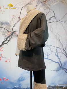 2024新款原创设计藏装外套男藏式冬西藏民族风藏族宽松藏袍套装