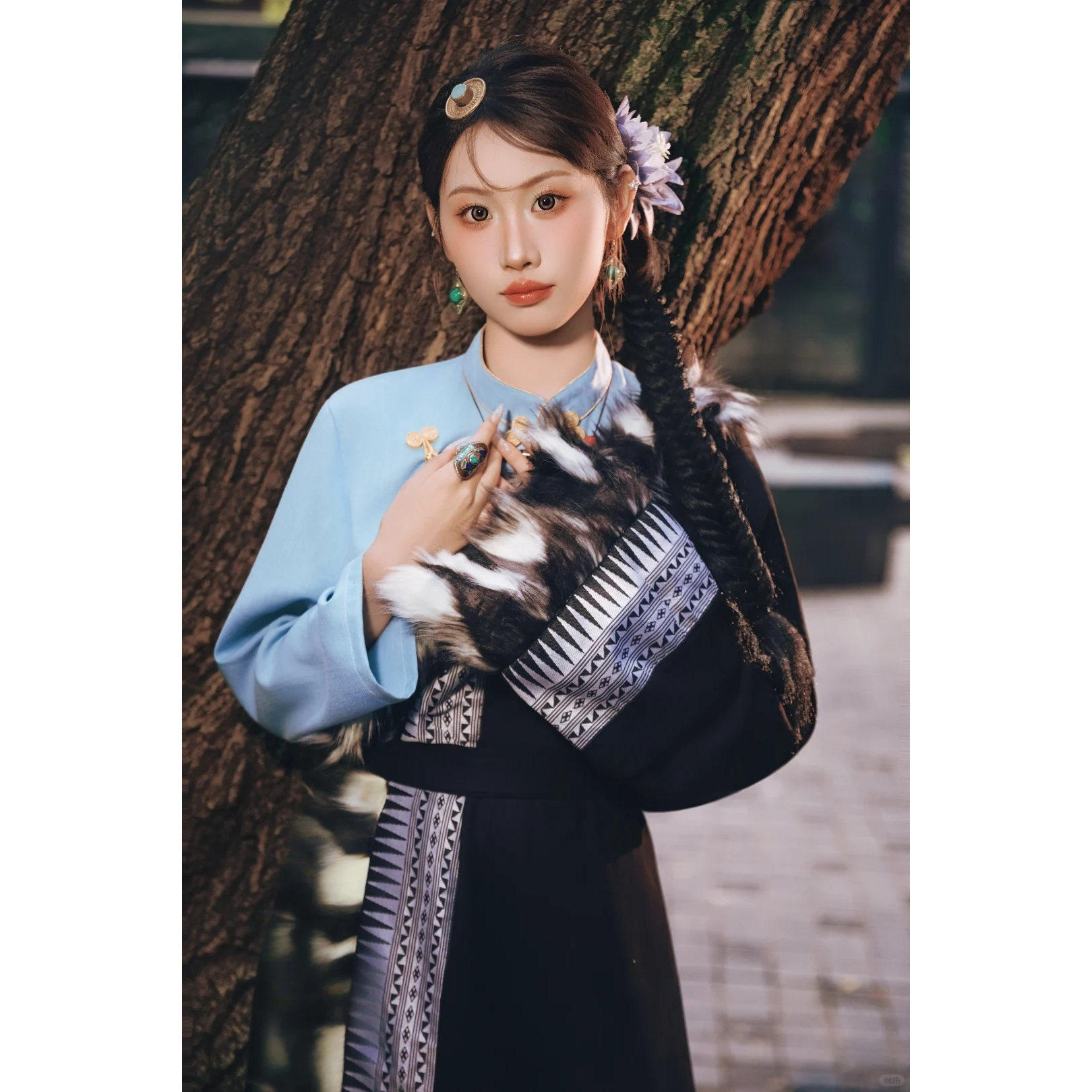2026新款藏式女藏袍旅拍演出服