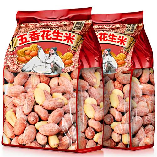 五香花生米蒜香多味烘烤花生米椒盐花生麻下酒菜鬼辣炒货休闲零食