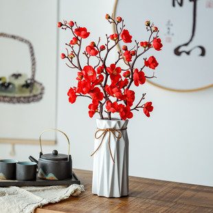 厂家 仿真梅花枝批发 腊梅 干支 中式田园 婚庆居家 假梅花