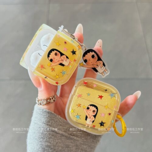 卡通可爱小玉女孩耳机保护套