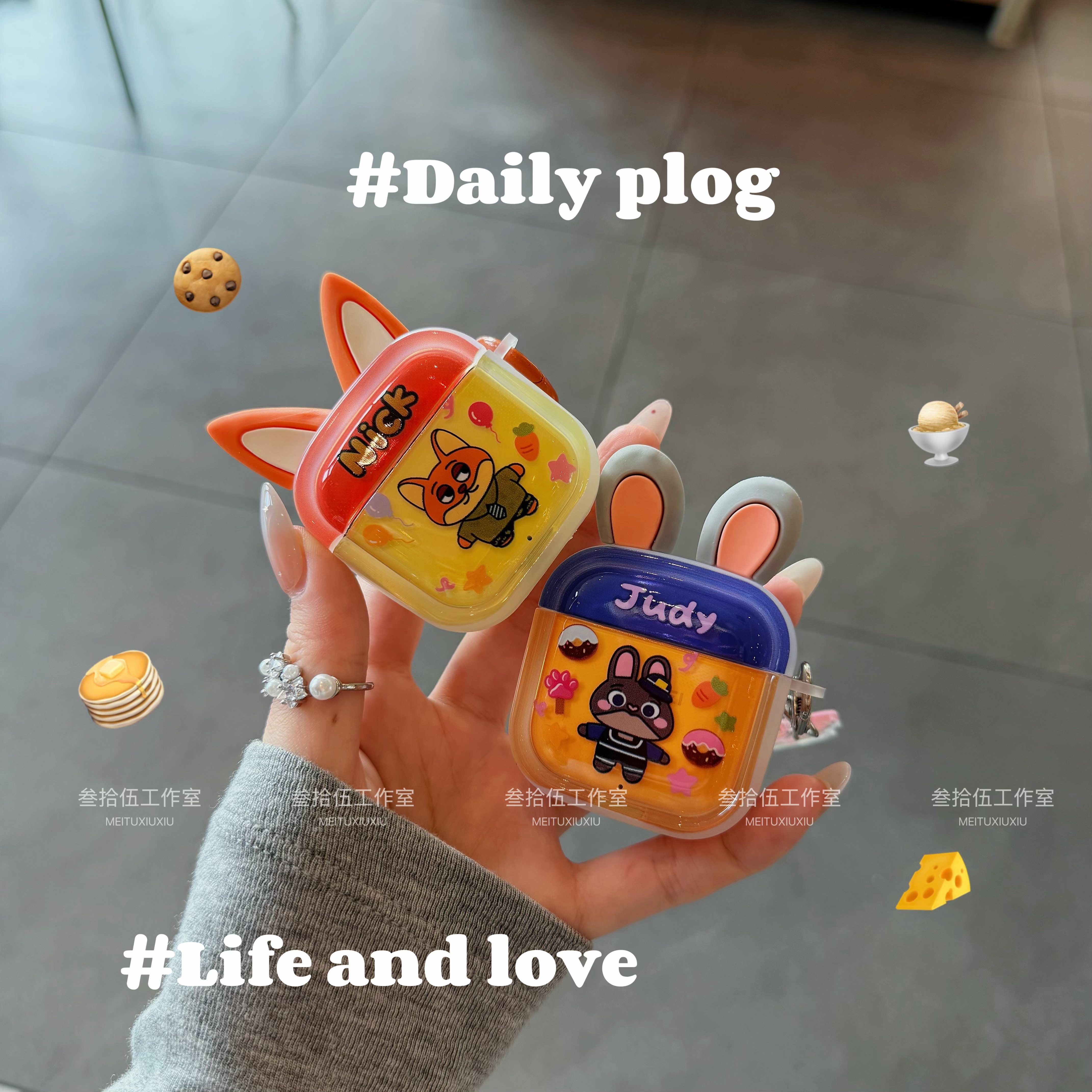 卡通朱迪尼克立体耳朵适用华为freebuds Pro5无线蓝牙耳机壳保护套可爱se4防摔freeclip夹耳2代情侣保护壳软,3C数码配件,耳机保护套,淘宝优惠券,粉丝福利购,淘宝优惠卷