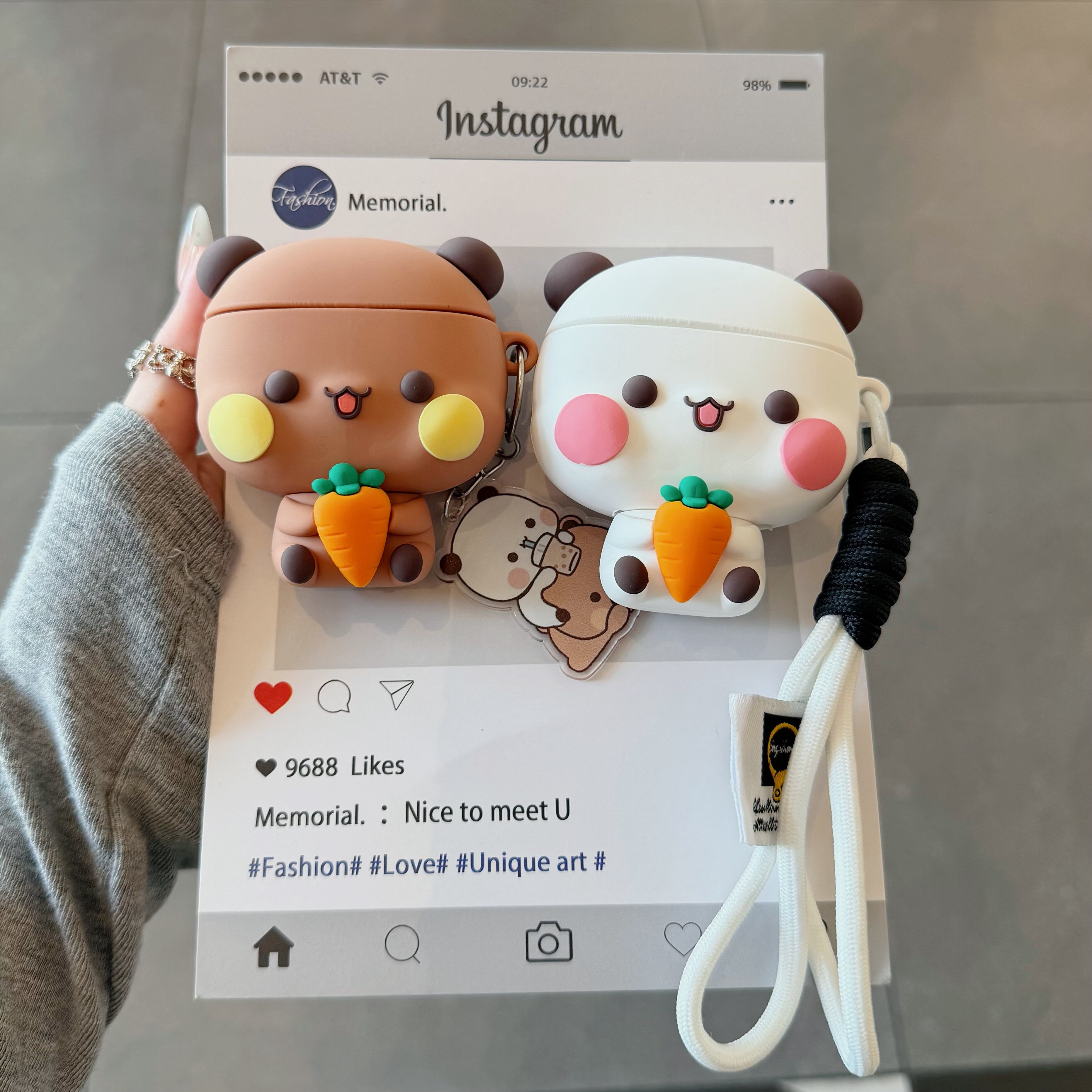 ins可爱卡通萝卜一二布布airpods4保护套airpod3适用苹果pro耳机壳二代无线蓝牙1第三代2代airpodpro四代5盒图片