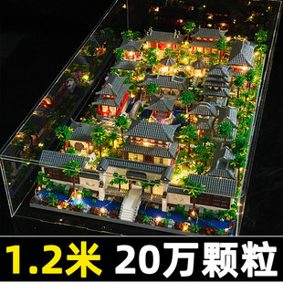 乐积木高2025新款苏州园林二十万粒积木成人版高难度巨大型地狱级