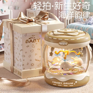德国新生幼儿婴儿满月宝宝周岁礼物岁儿童早教6 12个月手拍鼓玩具