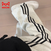 孕妇装 猫人孕妇裤 不勒肚子托腹休闲阔腿裤 外穿两穿运动裤 子春秋款