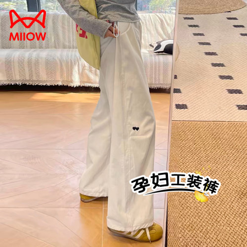 猫人孕妇裤子夏季薄款休闲工装裤