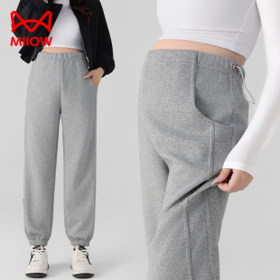 秋冬加绒小个子束脚卫裤 猫人孕妇裤 休闲运动裤 外穿2025新款 子秋季