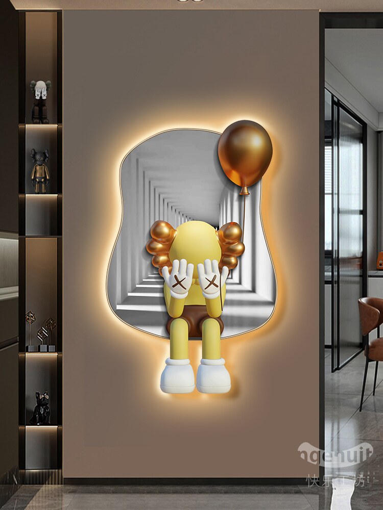 玄关 装饰画 卡通 暴力 潮流 客厅 背景墙