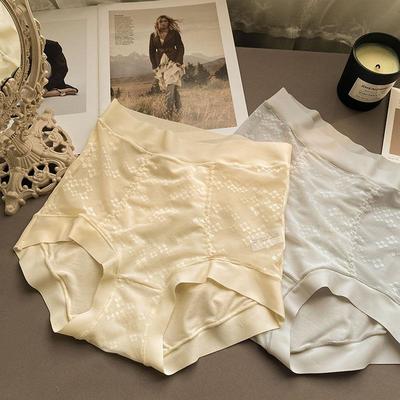 High waisted tummy-controlling large size panties for women