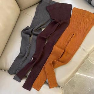 -yrs cute bowknot elastic tights for girls cotton winter