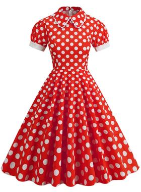 women for dress swing big costume performance sleeve short