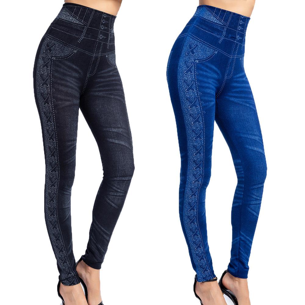 Womens Leggings Yoga Pants Skinny Jeans Tummy Tightening