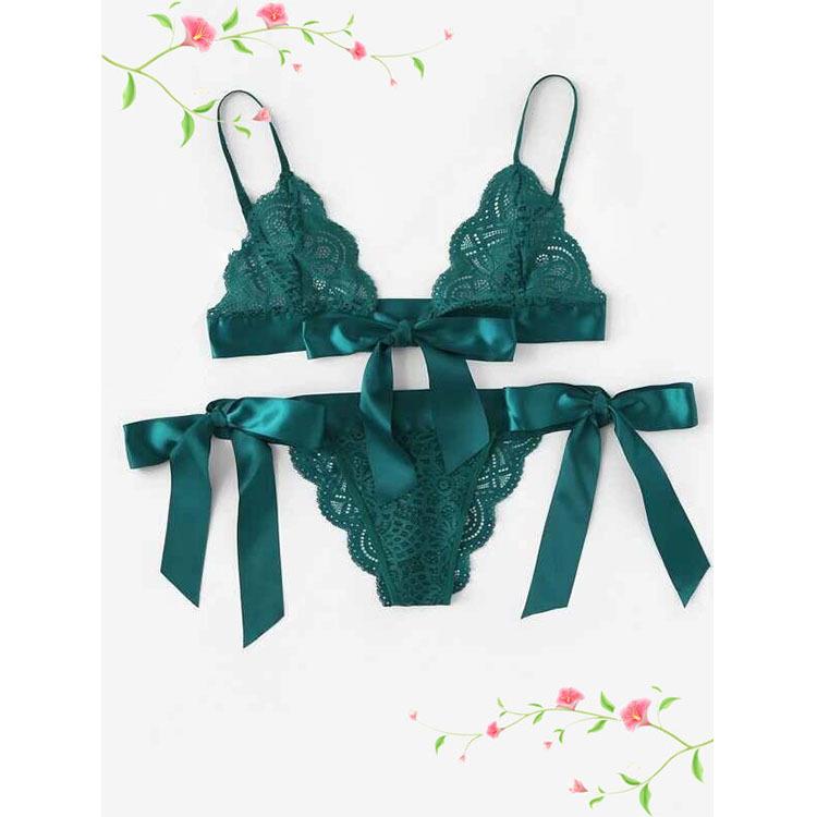 Split lace bikini fashion sexy lace strappy three-point
