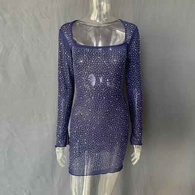 sexy bodycon mini guest wome square wedding dress for long