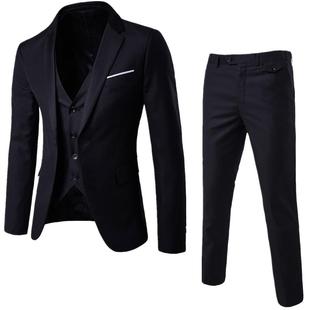 Business Casual Suit Four piece Mens Three Groom Seasons