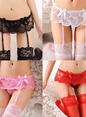 stockings fishnet perspective hollow one-piece garters