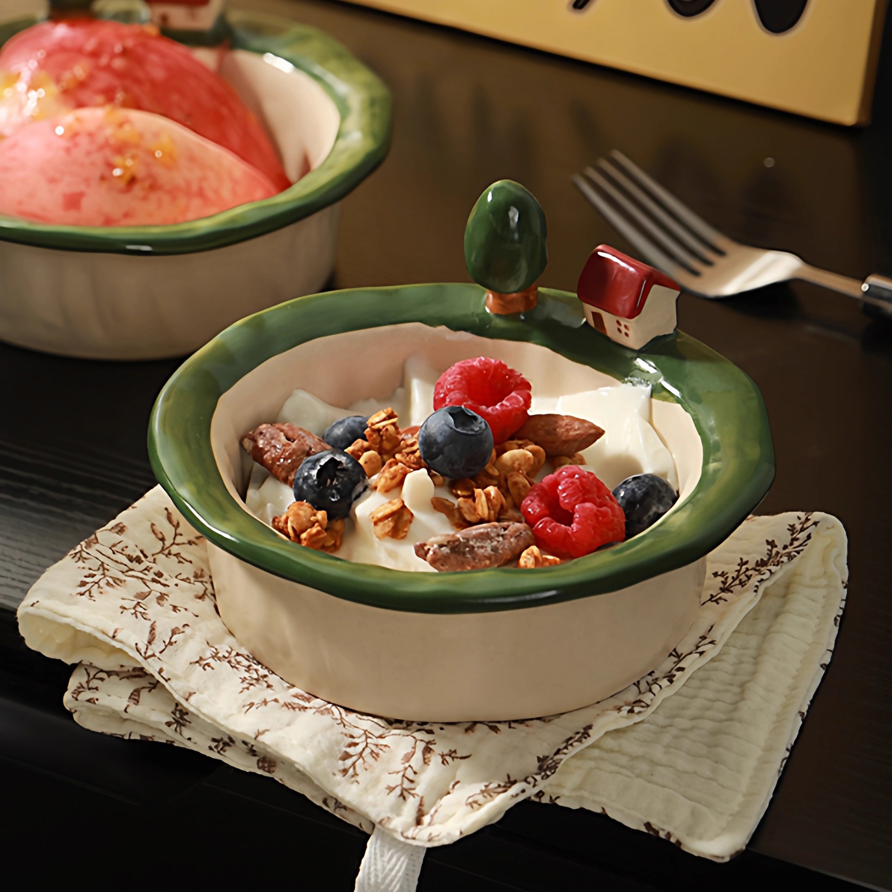 陶瓷奶油碗盘套装冰淇淋甜品碗可爱酸奶碗水果沙拉碗早餐碗燕麦碗,餐饮具,碗,淘宝优惠券,粉丝福利购,淘宝优惠卷