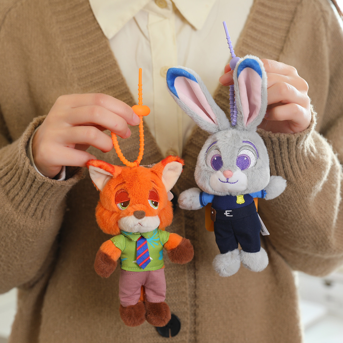 迪士尼正版疯狂动物城朱迪挂件尼克玩偶挂饰送女朋友儿童生日礼物