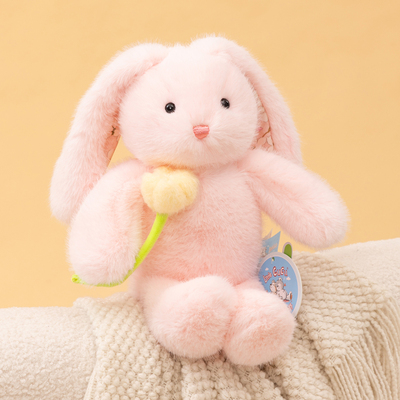 抱花小兔子生日礼物女生送女朋友闺蜜幼儿园女孩子儿童的同学实用
