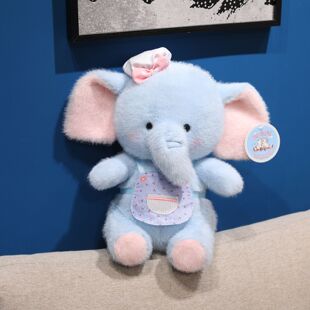 正版厨师大象玩偶毛绒玩具娃娃小蓝象公仔睡觉抱枕送女生生日礼物