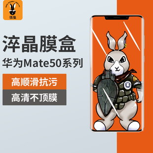 适用华为Mate50Pro淬晶膜盒Mate50RS曲面手机钢化保护膜 铁兔数码