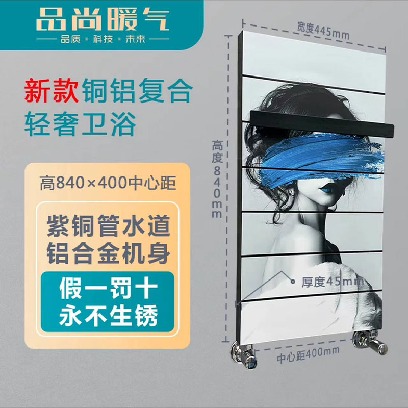 品尚暖气铜铝复合卫浴卫生间背篓新款铜铝复合暖气片暖气片小背篓