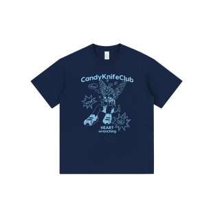 T恤ins风字母印花宽松百搭男女同款 纯棉圆领短袖 新款 2025春夏季