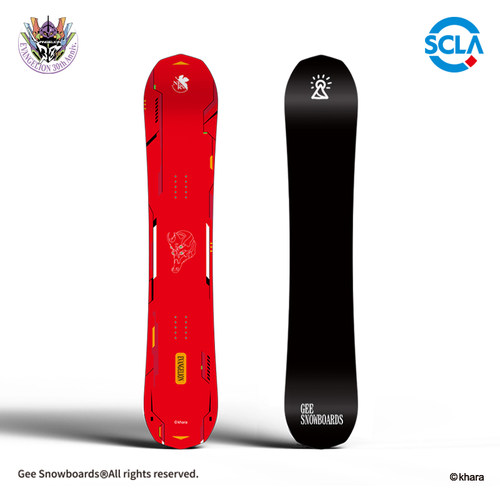 EVA x Gee snowboards联名 新世纪福音战士单板滑雪板贰二号机