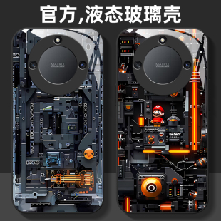 超薄 手机壳x40i液态玻璃x30i保护套x20硅胶荣耀9x镜头40gt全包x20se防摔女pro男新款 机械装 置适用荣耀x50i