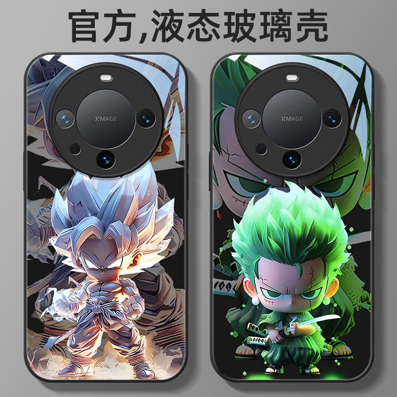 液态玻璃华为卡通手机壳