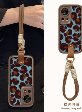 蓝色豹纹适用华为nova12手机壳11天眼阶梯hi nova10硅胶9保护8软套全包7se活力版6防摔5镜头4e女新款pro高级