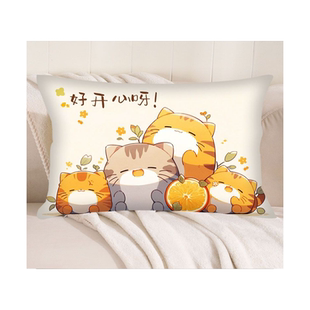 猫咪家族十字绣抱枕新款手工diy材料包满绣卧室床头枕套精准印花