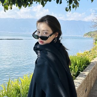 正确版｜jennie同款复古猫眼墨镜欧美潮流板材太阳镜女2024新品