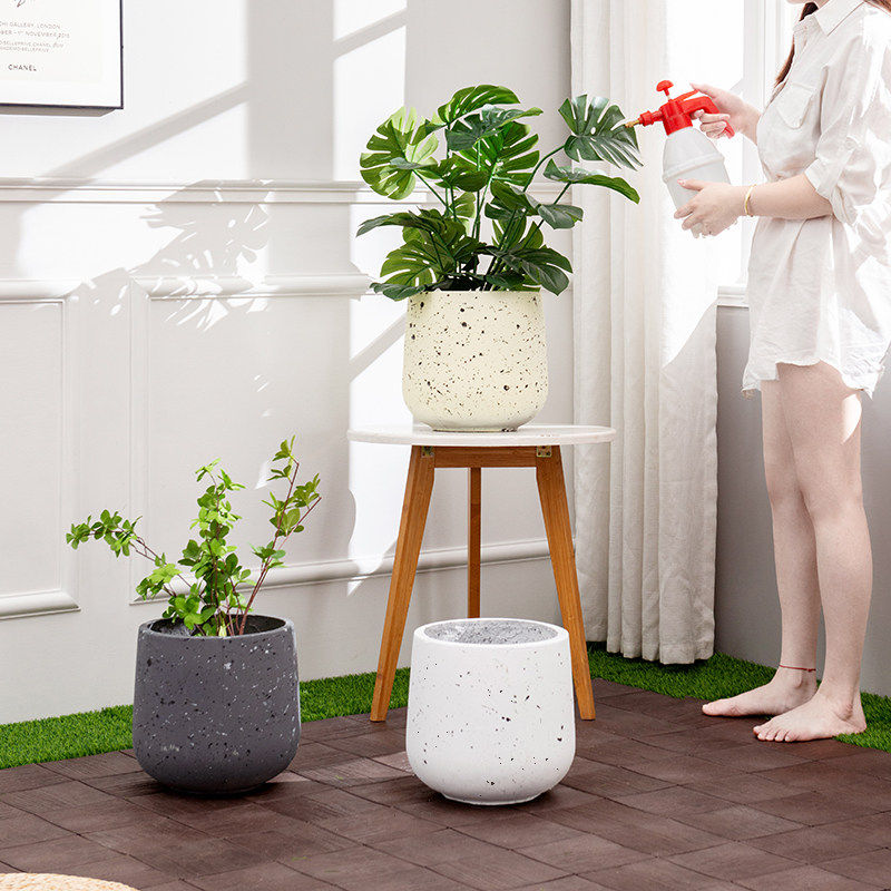 多彩水泥花盆北欧简约特大酒杯形庭院天堂鸟常春藤种植镁泥花盆,鲜花速递/花卉仿真/绿植园艺,花盆,淘宝优惠券,粉丝福利购,淘宝优惠卷