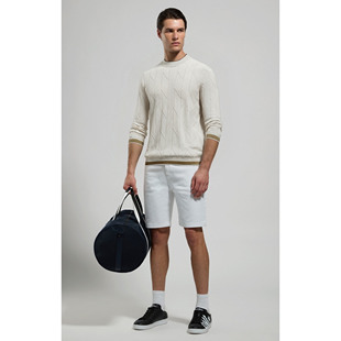 LP男装早春新款针织毛衣休闲简约圆领商务针织衫打底衫