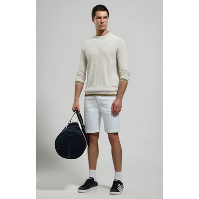 LP男装早春新款针织毛衣休闲简约圆领商务针织衫打底衫