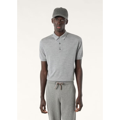 LP意大利新款老钱风羊毛polo衫短袖休闲商务百搭针织上衣26年夏