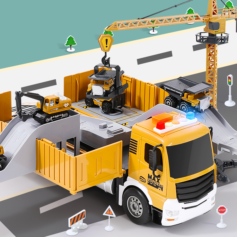 【合金超大号】集装箱货柜车套装